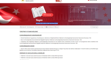 Resmi Gazete (9 Haziran 2022)