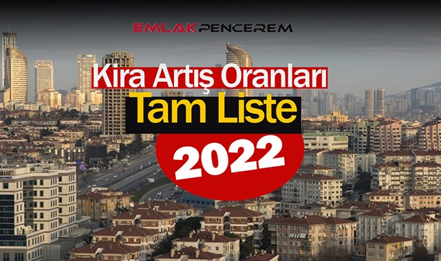 2022 kira artış oranları