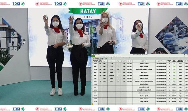 TOKİ Hatay Belen toplu konut projesi 2+1 ve 3+1 kura çekilişi sonuçları isim listesi ekranı