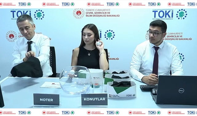 TOKİ Gaziantep Nurdağı 11 konutluk projede 2+1 ve 3+1 konut kura çekilişi sonuçları açıklandı