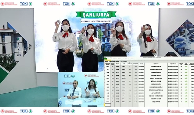 TOKİ Şanlıurfa Akçakale Atatürk Mahallesi 2+1 konutlar için kura çekilişi sonuçları açıklandı