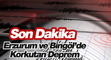 Erzurum'da 4.9 büyüklüğünde korkutan deprem! Bingöl'de sallandı...