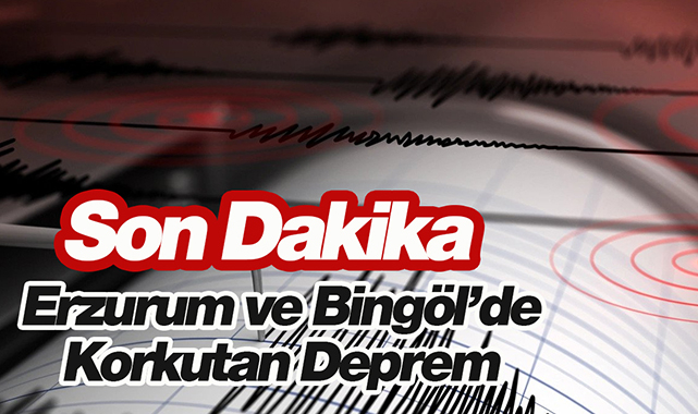 Erzurum'da 4.9 büyüklüğünde korkutan deprem! Bingöl'de sallandı...