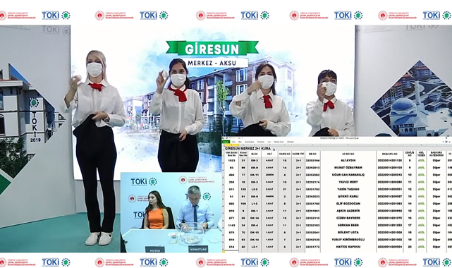 TOKİ Giresun Aksu Mahallesi 3083 başvuru arasından 2+1 ve 3+1 kura çekilişi sonuçları belli oldu
