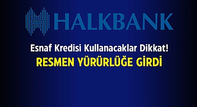Halkbank esnaf kredisi için limitler değişti! Esnaf destek kredisi düzenlemesi Resmi Gazete'de