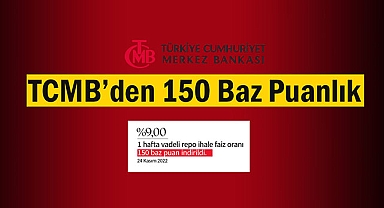 Merkez Bankası Kasım ayında faizi 150 baz puanlık indirimle tek haneye çekti