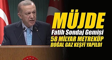 Cumhurbaşkanı Erdoğan'dan "Müjde"! Fatih Sondaj Gemisi Çaycuma-1 Sondajında 58 Milyar Metreküp Doğal Gaz Keşfi Yaptı