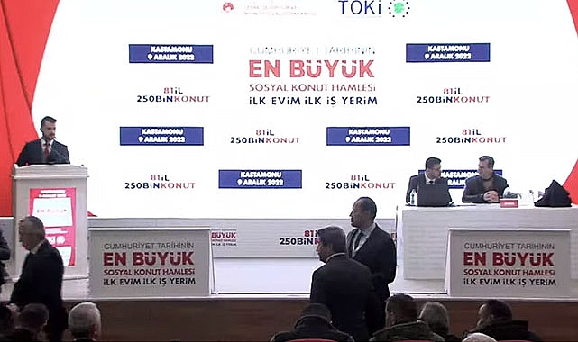 Kastamonu TOKİ konutları hak sahipleri Noter huzurunda belirlendi!