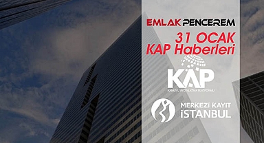 KAP haberleri 31/01/2023