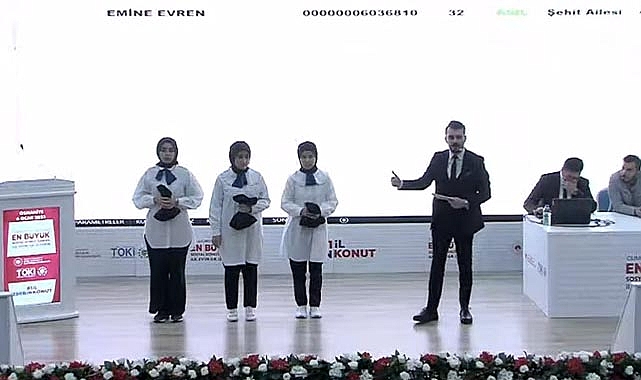 TOKİ Osmaniye'de 7 projede 1550 konut için 15 bin 244 başvuru arasından şanslı isimler belirlendi