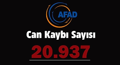 AFAD: Depremde can kaybı sayısı 20 Bin 937 oldu!