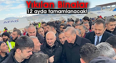 Cumhurbaşkanı Erdoğan: "Bu binaların hepsini bir yıl içerisinde yetiştirmekte kararımız var"