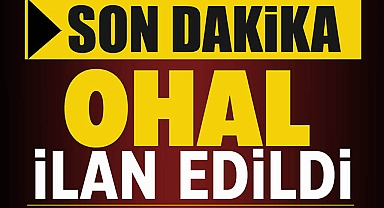 Cumhurbaşkanı Erdoğan duyurdu: "OHAL ilan edildi"