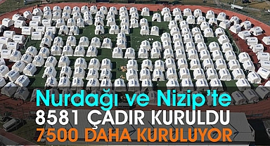 Deprem bölgelerinde çadırlar kuruluyor