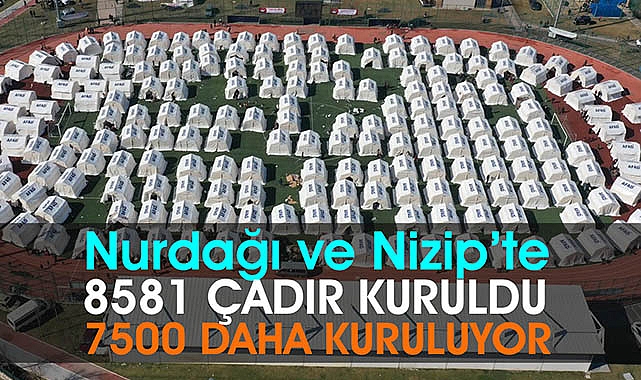 Deprem bölgelerinde çadırlar kuruluyor