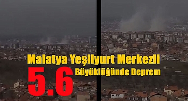 Malatya Yeşilyurt'ta 5.6 büyüklüğünde deprem! Yıkılan  hasarlı binaların altında can pazarı yaşanıyor...