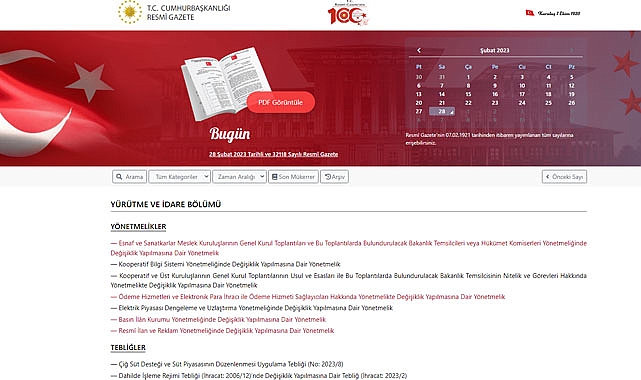 Resmi Gazete - 28 Şubat 2023