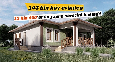 Bakan Kurum, "143 bin köy evinden 13 bin 400’ünün yapım süreci başladı"