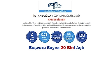 Bakan Kurum, "İstanbul'da Yarısı Bizden başvuru sayısı 20 Bini aştı"