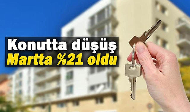 Konut satışlarında düşüş yüzde 21 üzerinde