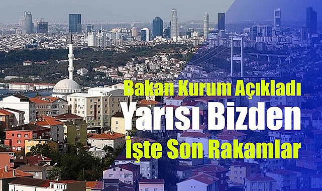 Bakan Kurum açıkladı! Yarısı Bizden kampanyasında 709 bin bağımsız birim için 155 bin başvuru yapıldı
