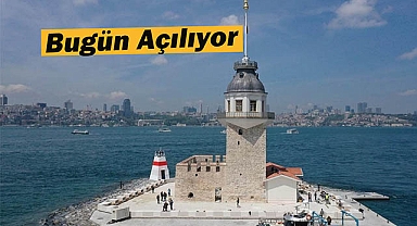 Tarihi Üsküdar Kız Kulesi görkemli açılışa hazır