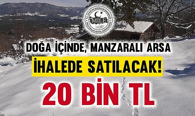 Milli Emlak telefon fiyatına arsa satıyor! 400 metrekare, doğa içinde manzaralı arsa 20 Bin TL'den satışa çıktı