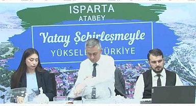 152 daireden oluşan Isparta Atabey TOKİ projesi konut belirlemesi yapıldı