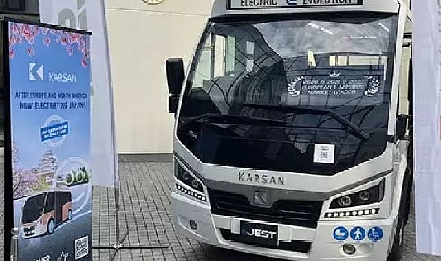 Karsan elektrikli minibüsleri Japonya'da yollara çıktı!