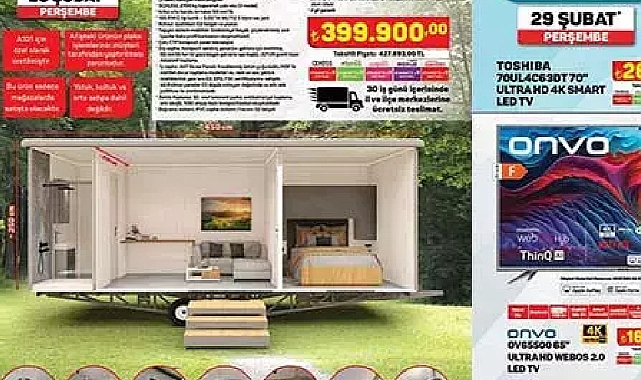 A101 Tiny House fiyatı ne kadar? 2024 model Escamp 6500 Flat Tiny House satışta