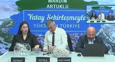 212 daireden oluşan Mardin Artuklu TOKİ hak sahibi konut belirleme işlemi