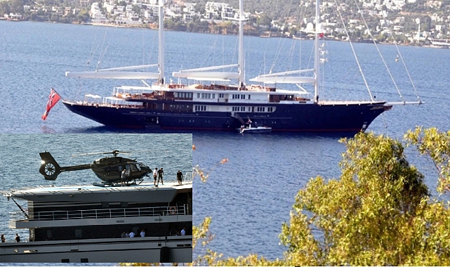 Jeff Bezos'a ait İngiliz bayraklı iki lüks yat Bodrum'da