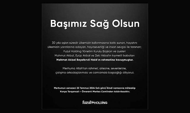Fuzul Holding'in acı günü!
