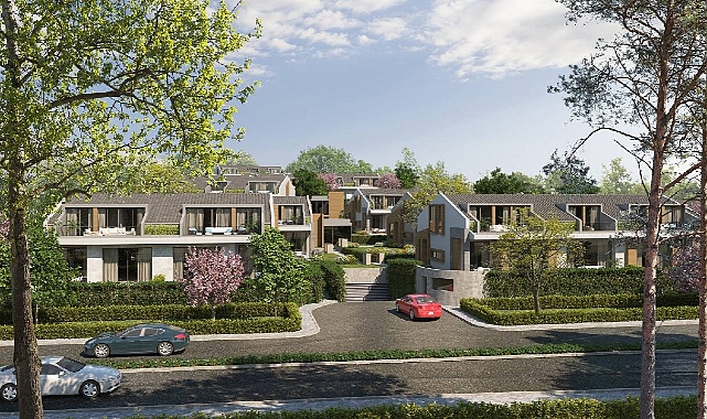 Dekar Yapı'nın Sarıyer Zekeriyaköy'deki projesinde 41 bahçeli ev teslim edildi