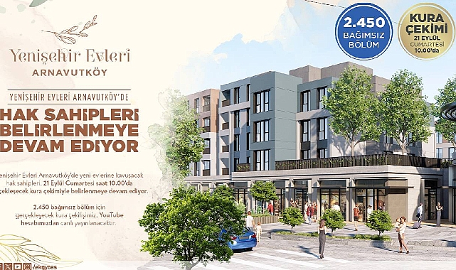 THY Emlak Konut Yenişehir Evlerinde ikinci etap 2450 daire için kura heyecanı