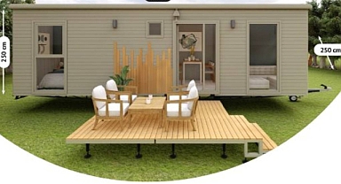 Tiny House bu kez BİM'e geldi! 599 Bin TL'ye verandalı Tiny House modeli BİM Aktüel kataloğunda...