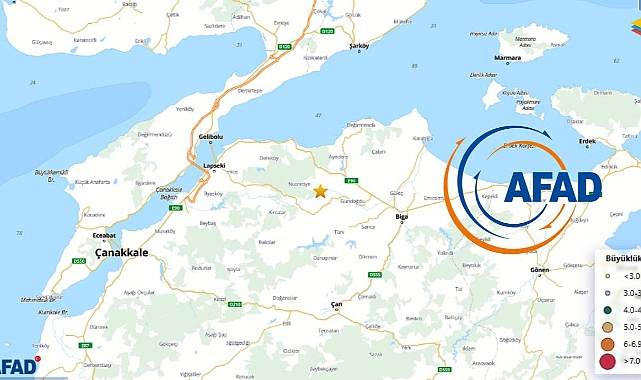 Son dakika AFAD açıkladı Çanakkale deprem mi oldu?