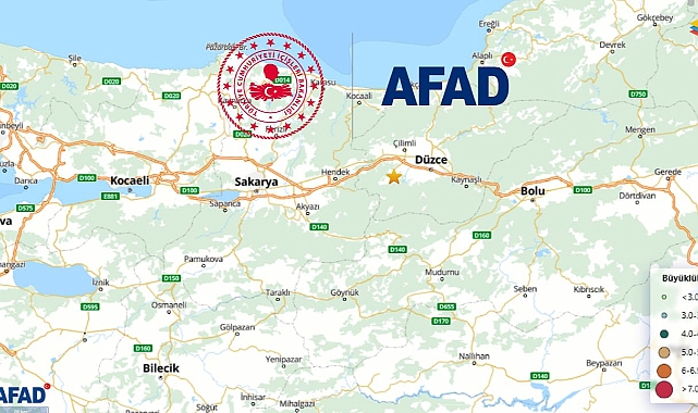 Az önce Düzce'de deprem mi oldu? AFAD ve Kandilli duyurdu: Deprem bu illerde hissedildi