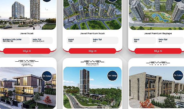Jewel projeleri nedir? Jewel konut projeleri nerede?