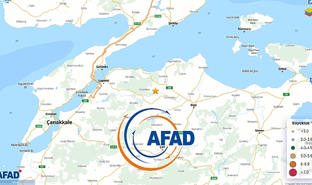 Son dakika AFAD duyurdu: Çanakkale Biga'da deprem!