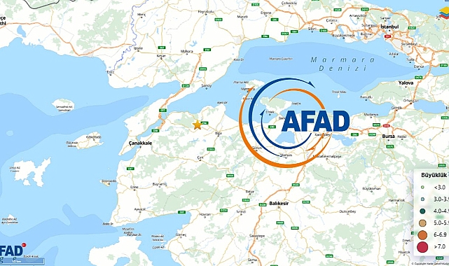 Son dakika AFAD duyurdu: Çanakkale Lapseki'de deprem!