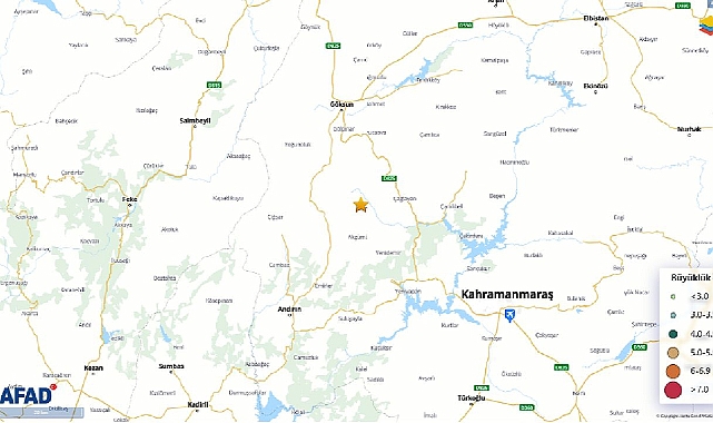 Son dakika AFAD duyurdu: Kahramanmaraş'ta deprem oldu!