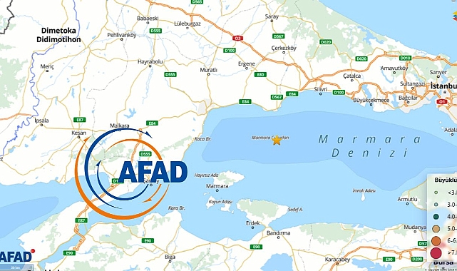 Son dakika AFAD duyurdu: Tekirdağ'da deprem! İstanbul'da hissedildi...