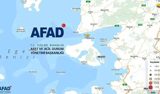 Çanakkale Ayvacık'ta deprem! Son dakika AFAD duyurdu