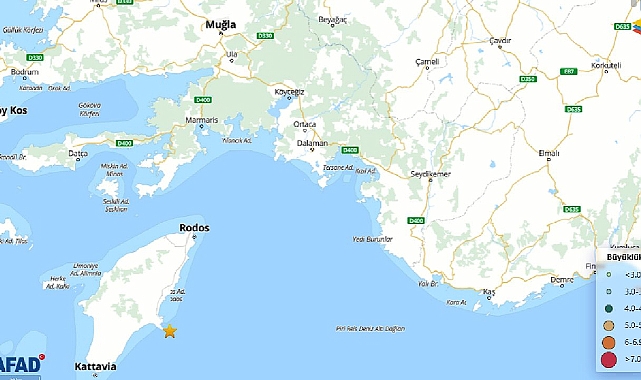 Son dakika AFAD duyurdu: Muğla Marmaris açıklarında deprem!
