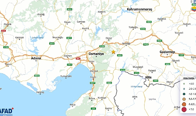 Son dakika AFAD duyurdu: Osmaniye'de deprem mi oldu?