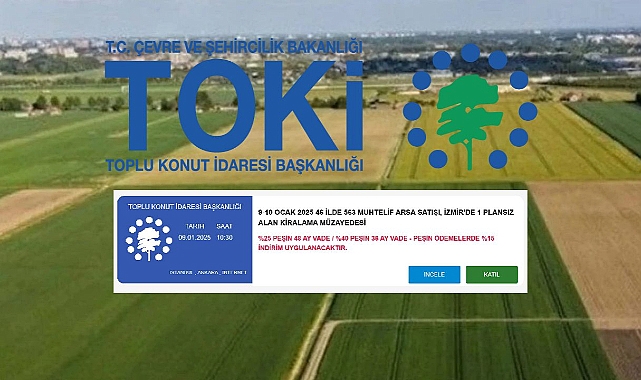 TOKİ arsa ihalesinde bu hafta arsa sahibi olabilirsiniz! TOKİ'den Emlak Müzayede üzerinden online satılık arsalar