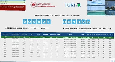 TOKİ Mersin'de 2029 konut için kura çekilişi heyecanı yaşandı