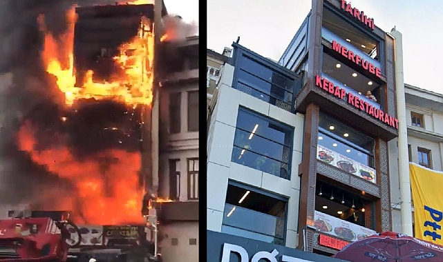 Mısır Çarşısı yakınında yangın!