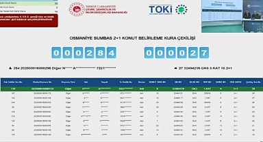 Osmaniye'de TOKİ konut projesi için kura çekilişi heyecanı yaşandı